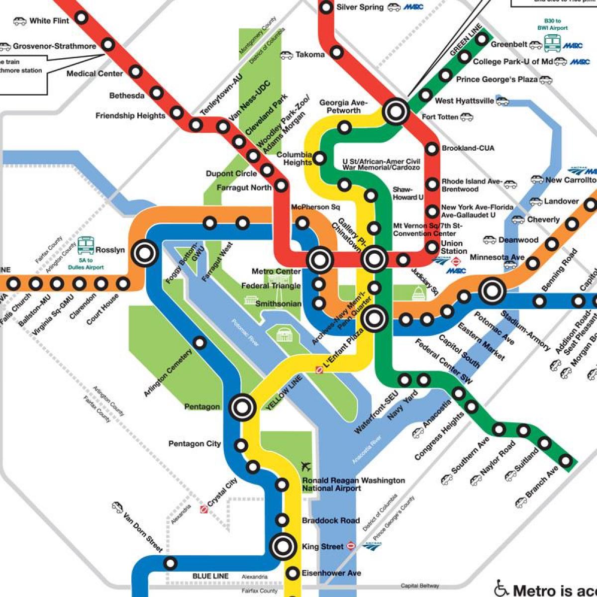nové dc metro mapa