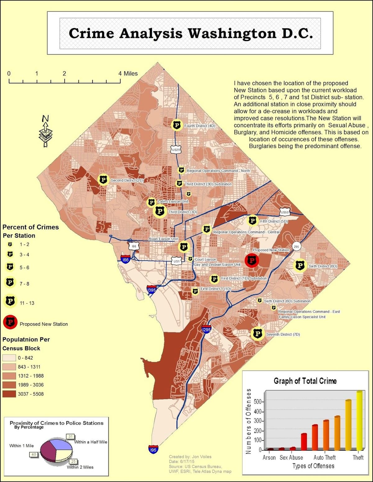 washington dc gis mapě