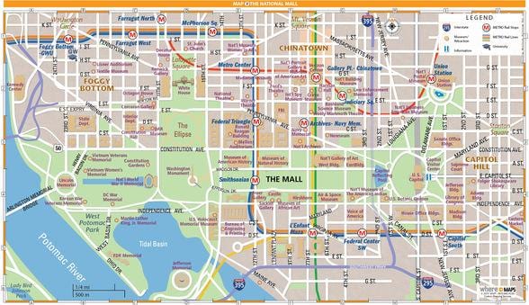 mapa dc mall