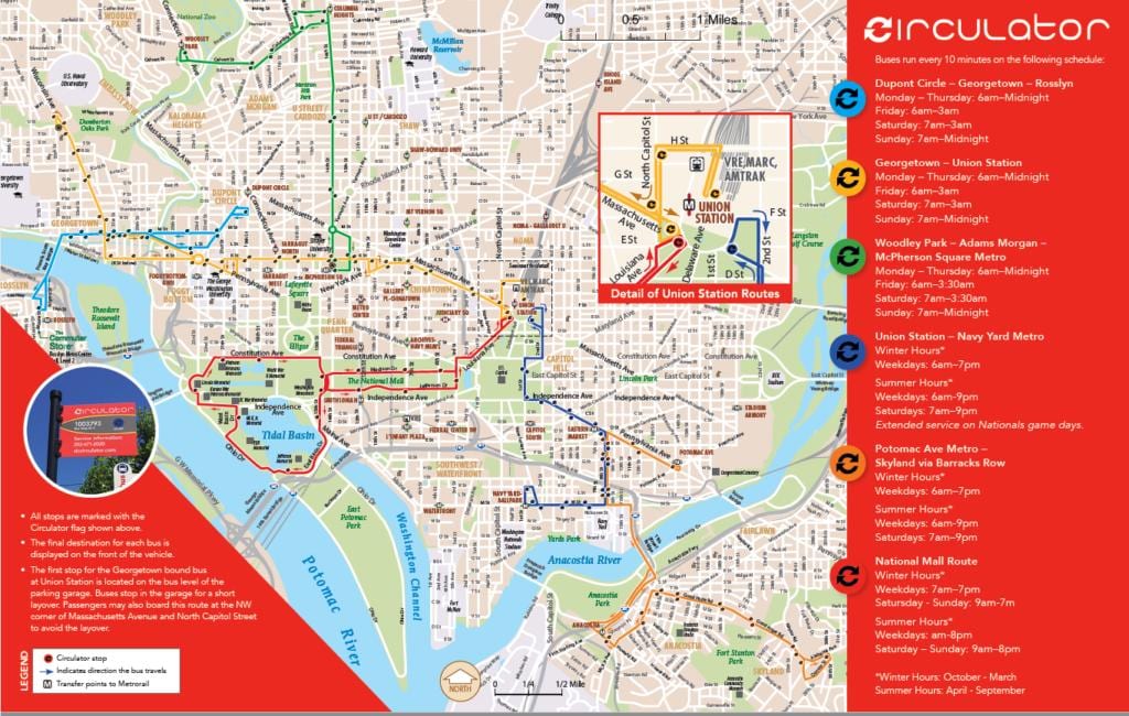 washington, dc oběhové čerpadlo mapě
