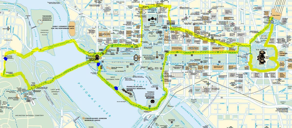 mapa dc památky v noci