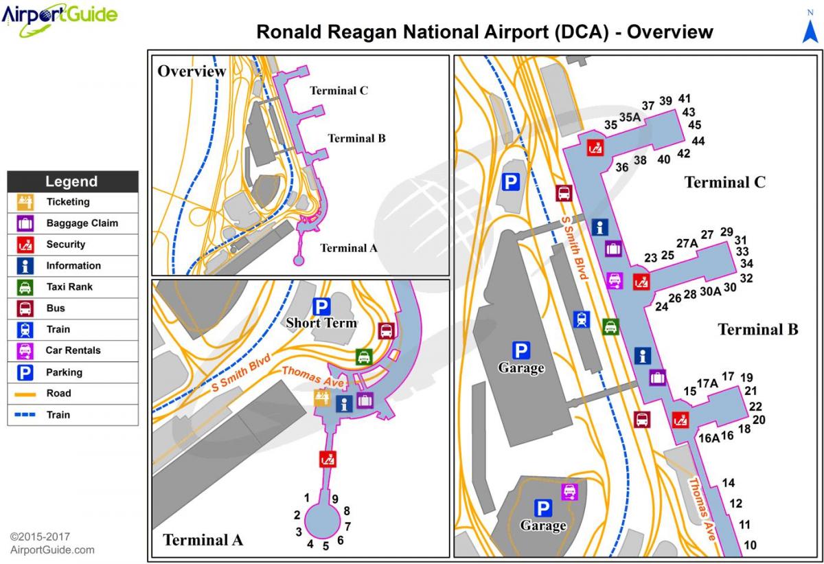 mapa dca terminálu