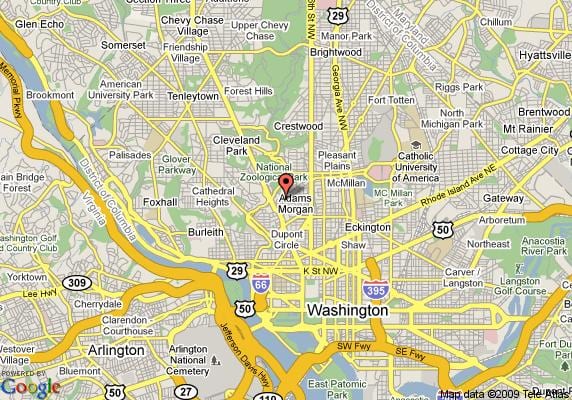 kalorama, washington, dc mapě