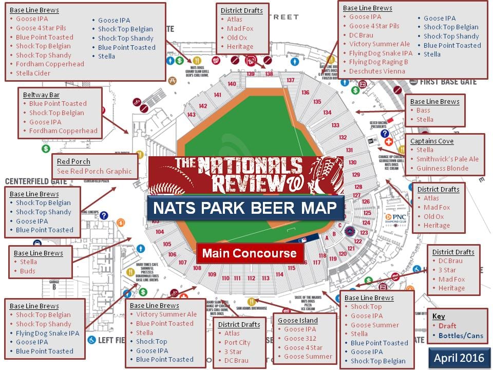 mapa nationals park ústupky
