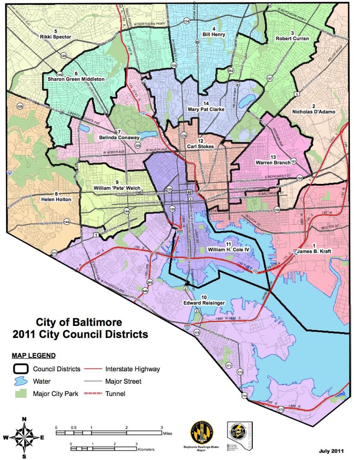 mapa washingtonu, dc district