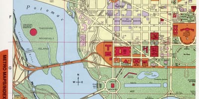 Washington dc city center mapě