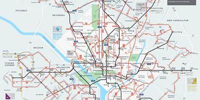 Dc metro bus mapa