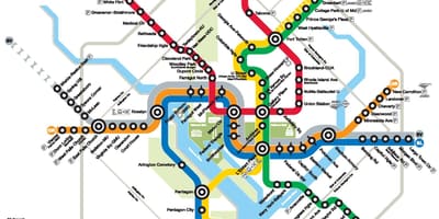Washington dc metro mapa