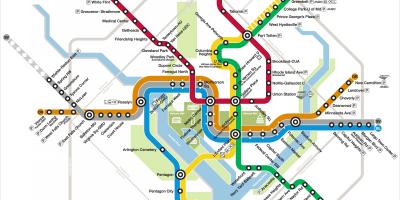 Washington dc metro mapa silver line