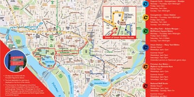 Washington, dc oběhové čerpadlo mapě
