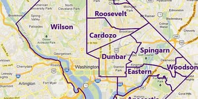 Mapa dc school district 