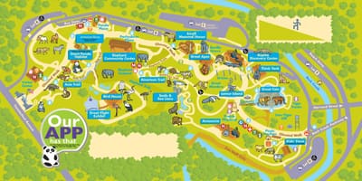 Washington zoo mapě