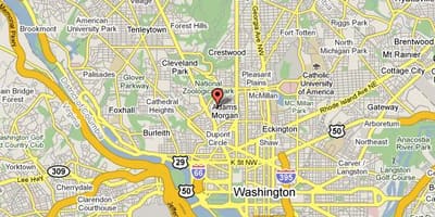 Kalorama, washington, dc mapě
