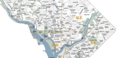 Mapa pro washington dc