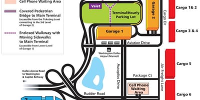 Mapa dulles airport area