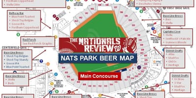 Mapa nationals park ústupky