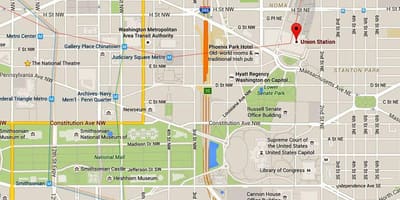Union station, washington dc mapě