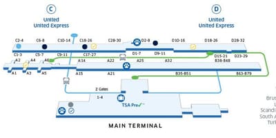 Mapa washington dc letiště iad