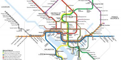 Washington tranzitní mapa