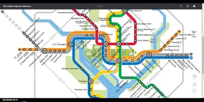 Dc metro trip mapa