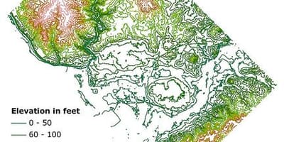 Dc výšková mapa